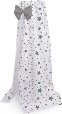 Produktbild von Amilian Vollstoffhimmel mit Schleife für Baby Bett, Stubenwagen, Babywiege, Kinderbett, Kinderzimmer Deko; Baldachin; Bettvorhang; Betthimmel