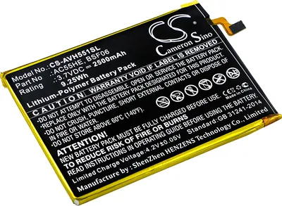 Produktbild von TECHTEK Akku Kompatibel mit [Archos] 55 Helium Ultra, A55 Helium Ersetzt AC55HE, für BSF06