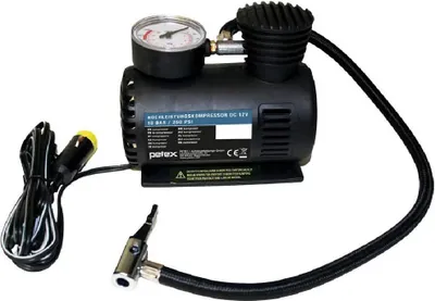 Produktbild von Petex Luftkompressor für Zigarettenanzünder tragbar 12V 250PSI 18bar 445110