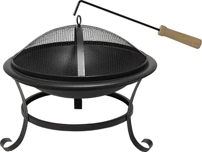 Produktbild von Feuerstelle mit Funkenschutz und hitzebeständiger Beschichtung - Ø 50 cm für Garten und Terrasse