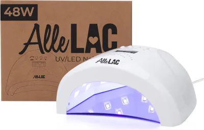 Produktbild von AlleLac Dual UV/LED Nagellampe 48W für Hybridlacke, Gele und Acrylgele, weiß 1S