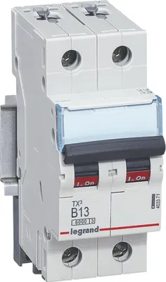 Produktbild von Legrand LS-Schalter, 6kA, B 13A, 1pol+N, 2TE, 1 Stk.
