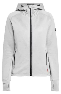 Imagen del producto de Tenson - Sudadera con cremallera completa para mujer, modelo "Txlite", talla S, color gris claro (ET853)