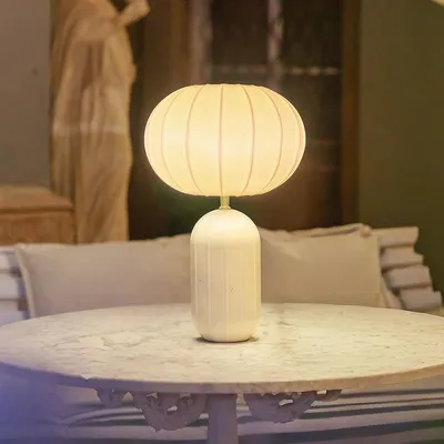 Produktbild von Newgarden Rachel LED Tischlampe Solar und Akku 45 cm Beige