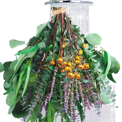 Produktbild von Mischung aus getrockneten Eukalyptus- und Lavendelblütenbündeln