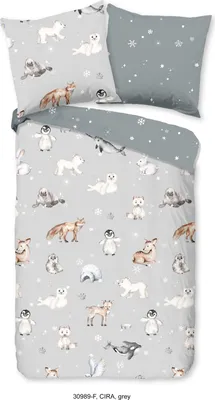 Produktbild von Duvet cover Good Morning 135x200 + 1* 80x80 cm - animals in winter theme