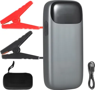 Produktbild von SucceBuy Starthilfe Powerbank, 6000A Spitzenstrom mit LED-Licht und Kabel für Motoren bis zu 10L Diesel oder Benzin, Autobatterie-Booster mit Schnellladefunktion und Sicherheitsfeatures für Notfälle
