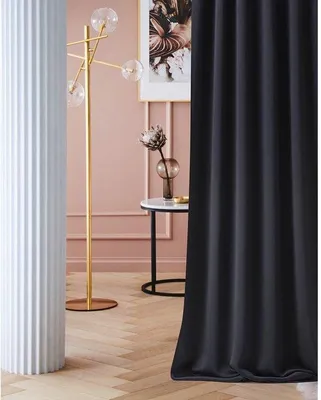 Imagen del producto de Cortina opaca Unyqoos® con lazada, color , 140 x 240 cm – opaca y que reduce la luz, ideal para salones y dormitorios