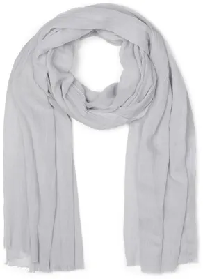 Image de styleBREAKER Echarpe femme Légère & transparente à franges courtes | Foulard uni pour le printemps et l'été | Grande écharpe douce 188 x 100 cm