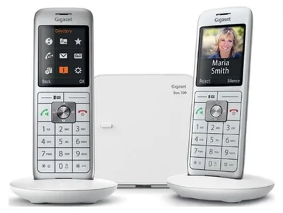 Immagine prodotto di Telefono cordless duo dect bianco con segreteria telefonica Gigaset GIGACL660DUOBLANC