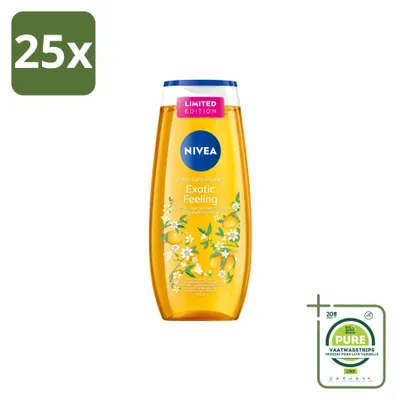 Obrázok produktu pre 25 kusov gélového sprchovania Nivea Exotic Feeling, objem 250 ml – veľké balenie