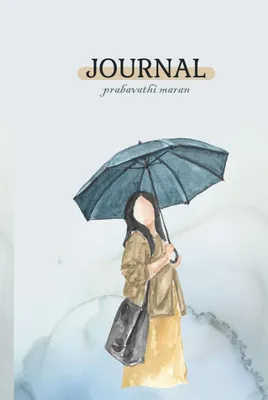 Produktbild von Notizbuch mit Schattendesign und Regenschirmmotiv