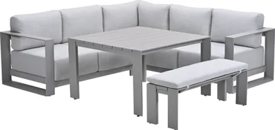 Produktbild von Garden Impressions Lounge/Dining Set Levanto 5-teilig Aluminium - taupe