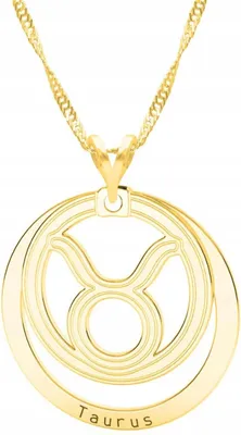 Produktbild von Goldkette Sternzeichen Stier mit Stierzeichen für Stier SILBER 925
