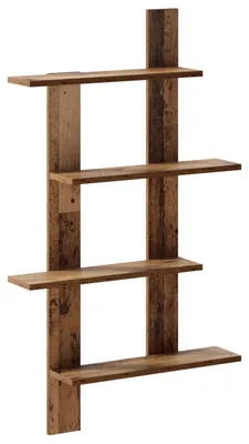 Imagen del producto de Estantería de pared, madera maciza, 61 x 13,5 x 105 cm