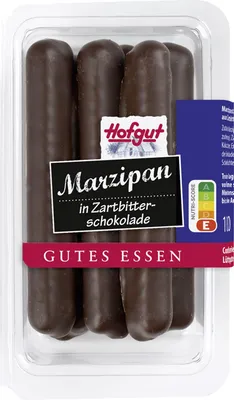 Produktbild von Hofgut Marzipanstangen Zartbitter 3er Pack (3x100g Packung) + usy Block