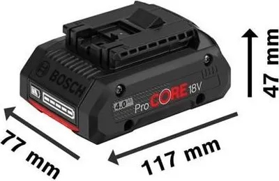 Image de Batterie ProCORE18V 4.0Ah, 18V, 4Ah, Technologie COOLPACK, Bosch Professional