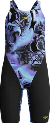 Obrázok produktu pre Speedo Dievčenský súťažný oblek Eco Endurance+ Fastskin Open Back Black/Blue