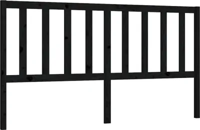 Obrázek produktu pro vidaXL Čelo postele černé 186x4x100 cm Masivní borovicové dřevo