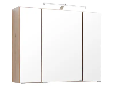 Produktbild von möbelando Spiegelschrank Badezimmerspiegel Badschrank Badspiegel Porto I (80 cm, Buche)