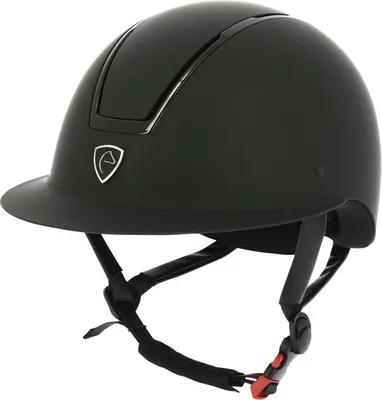 Produktbild von Ekkia EQUITHÈME Reithelm Glint Mat schwarz , Größe:58-60