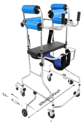 Zdjęcie produktu dla Rollator, 8 kół, regulowana wysokość i szerokość, niebieski