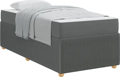 Produktbild von vidaXL Bettrahmen Dunkelgrau 80 x 200 cm Stoff