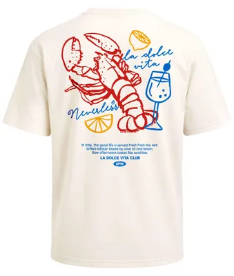 Produktbild von Herren T-Shirt - La Dolce Vita Club - Oversized Relaxed Fit Sommer Fashion Streetstyle Neverless®