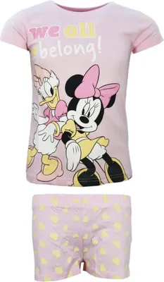 Produktbild von Disney Minnie Maus Mouse Daisy Duck Kinder Schlafanzug Pyjama – Rosa / 104