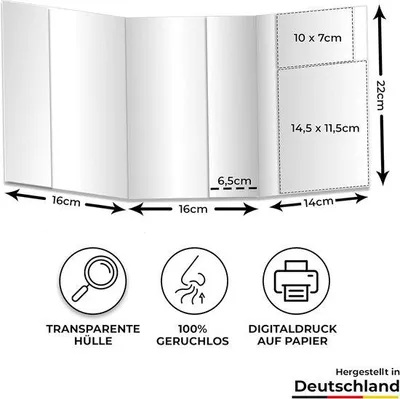 Produktbild von Famanu Dokumentenmap Set (3-teilig) - Premium Organizer für Impfpass, Reisepass und Dokumente - Uni Design
