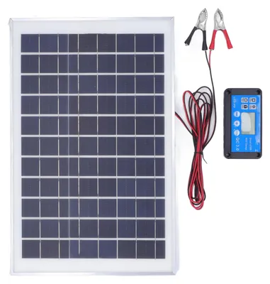 Solarpanel-Kit 50 W 18 V mit MPPT-Laderegler, 3 m Kabel, wasserdicht