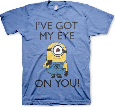 Produktbild von Minions - I Got My Eye On You T-Shirt - XX-Large - Blue-Heather