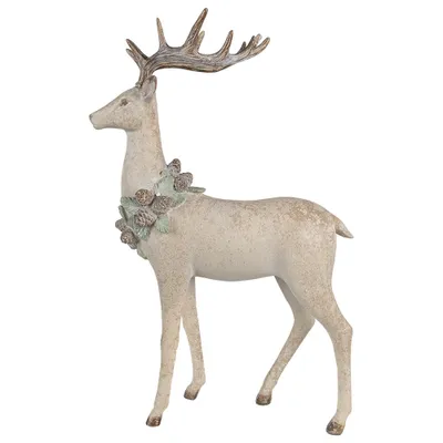 Produktbild von Clayre & Eef Dekorationsfigur Hirsch 32x14x49 cm Braun Polyresin