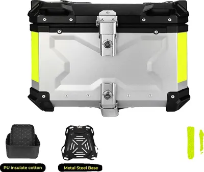 Produktbild von Heckbox, Wasserdicht, Universelle Kompatibilität, 65L X Silber