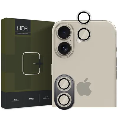 Zdjęcie produktu dla Szkło na Aparat Hofi Camring Pro+ DO iPhone 16, 16 Plus Aluminiowe
