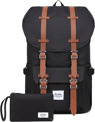 Zdjęcie produktu dla Plecak na laptopa 15" z przegrodą na dokumenty, do szkoły, na studia, w podróże i na wędrówki, 22 l, czarny