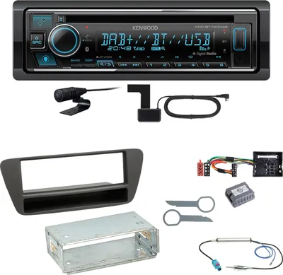 Produktbild von Kenwood KDC-BT740DAB Digitalradio Bluetooth Einbauset für Audi Q3 8U