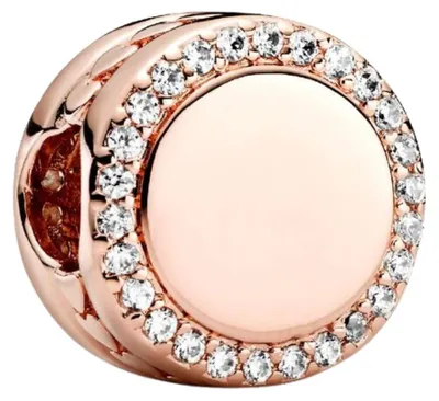 Produktbild von Pandora Gravierbarer Funkelnder Knopf Charm 788747C01 Anhänger