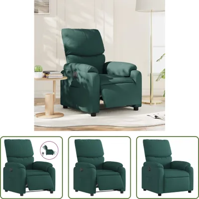 Obrázok produktu pre Obývací obchod Recliner Electric Tmavo zelená látka