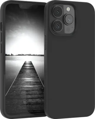 Produktbild von EAZY CASE Silikonhülle für Apple iPhone 13 Pro Silikon Backcover Schutz in Schwarz