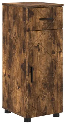 Obrázek produktu pro vidaXL Koupelnová skříňka s dvířky Kouřový dub 30 x 35 x 80 cm