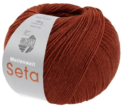 Produktbild von Lana Grossa - Meilenweit 100g Seta 0060 zimtbraun