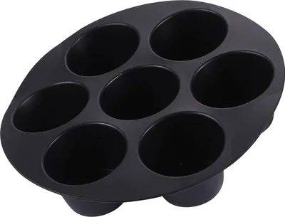 Produktbild von Silikon-Muffin-Kuchenförmchen, 7-Tassen-Kuchenform, antihaftbeschichtetes Backblech, lebensmittelechte Schokoladenkuchenförmchen, Zubehör für die Heißluftfritteuse