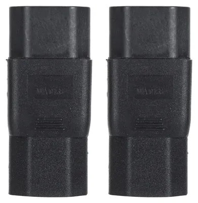 Productafbeelding van 2 stuks IEC320 C14 naar C21 voedingskabel, geschikt voor PDU's, UPS-systemen en verlengsnoeren, 10-15A, 125-250V