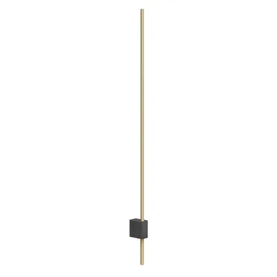 Produktbild von MasterLED Wandleuchte – 120 cm – 4000K Neutralweiß – 1200 lm/12 W – schwarz & gold – wandlampe modern – wandlampe schlafzimmer – COMO