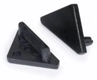 Produktbild von Endkappen 2er Set für Eckprofil 30° + 60° Typ E Schwarz