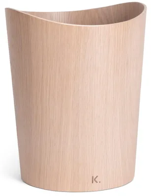 Image de Solidchoice - Poubelle en bois pour bureau et maison, avec un aspect bois authentique