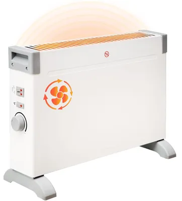 Produktbild von Brollux Elektroheizung 2000W mit Lüfter OBK1 mobiles Heizgerät Elektroheizkörper Konvektor Heizung 3 Stufen Thermostat