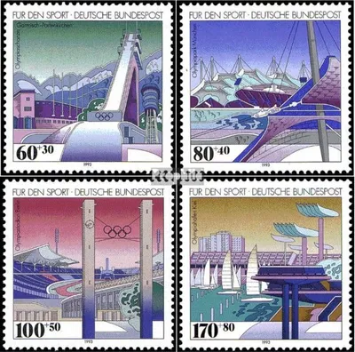 Produktbild von Briefmarken BRD (BR.Deutschland) 1993 Mi 1650-1653 (kompl.Ausgabe) gestempelt Sporthilfe