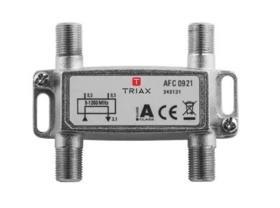 Produktbild von Triax AFC 0921, 75 Ohm, 5 - 1218 MHz, Silber, Weiblich, 4,3 dB, 1 Stück(e)